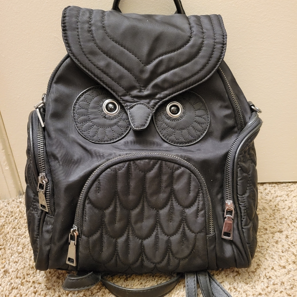 Black Owl Backpack